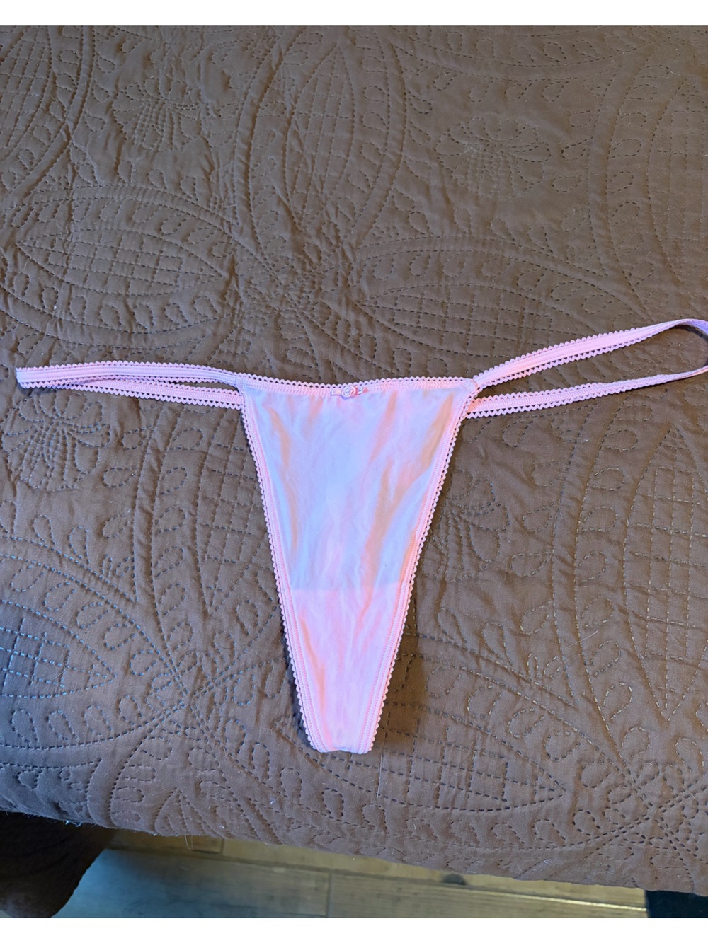 SKIMS Light Pink Thong Panty
